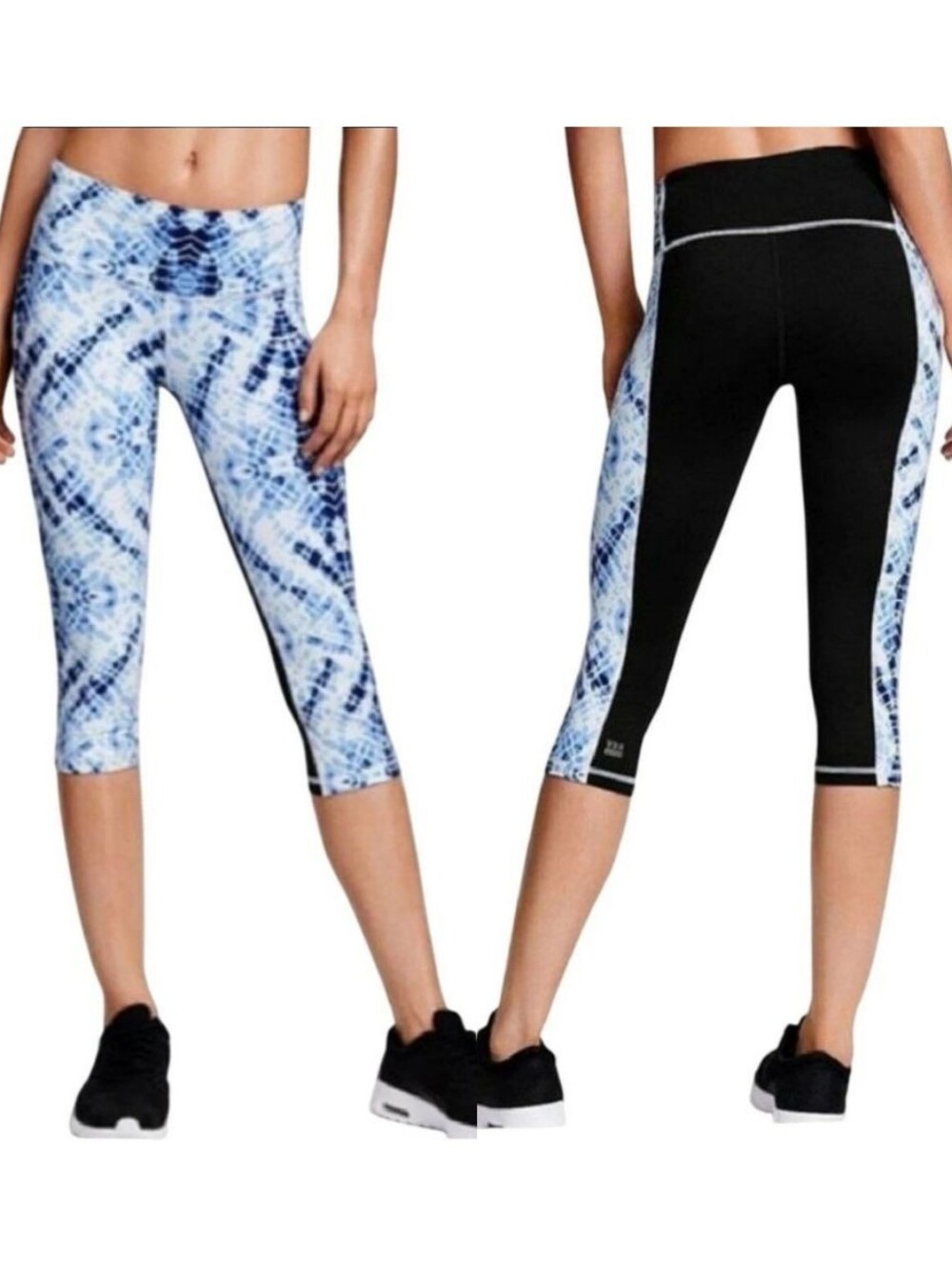 VSX Victoria’s Secret Knockout Tight Legging Capri Blue Tie-Dye Print